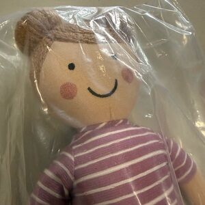 Striped Purple Plush Doll brand new